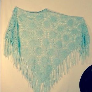 Shawl With Fringe and Sparkles